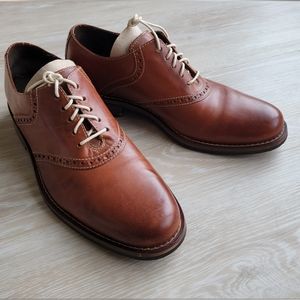 Cole Haan Drake SPT Saddle II Shoe, Color - Papaya Size 8M